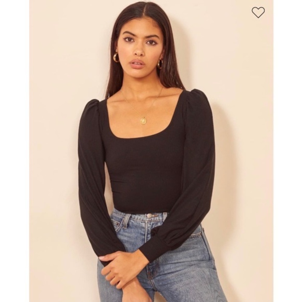 Reformation Vita Top in Black